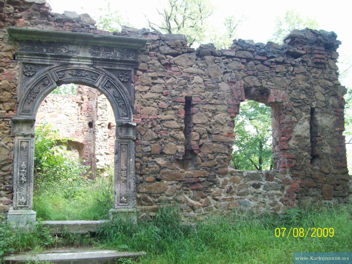 Ruiny Zamku Książ w sierpniu