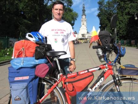 Zdjęcie z podróży rowerowej  Bolesława Osipika
