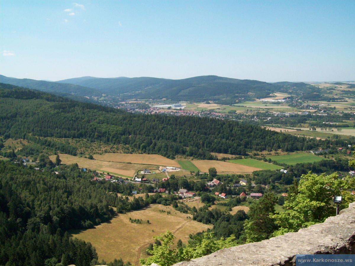 Panorama z zamku Chojnik